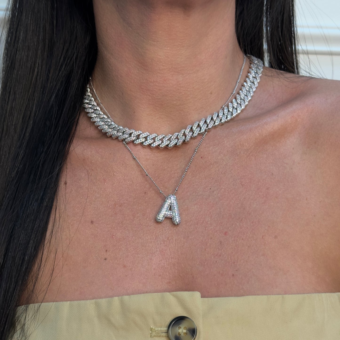 NEW CUBAN LINKS NECKLACE | White Rhodium Plated