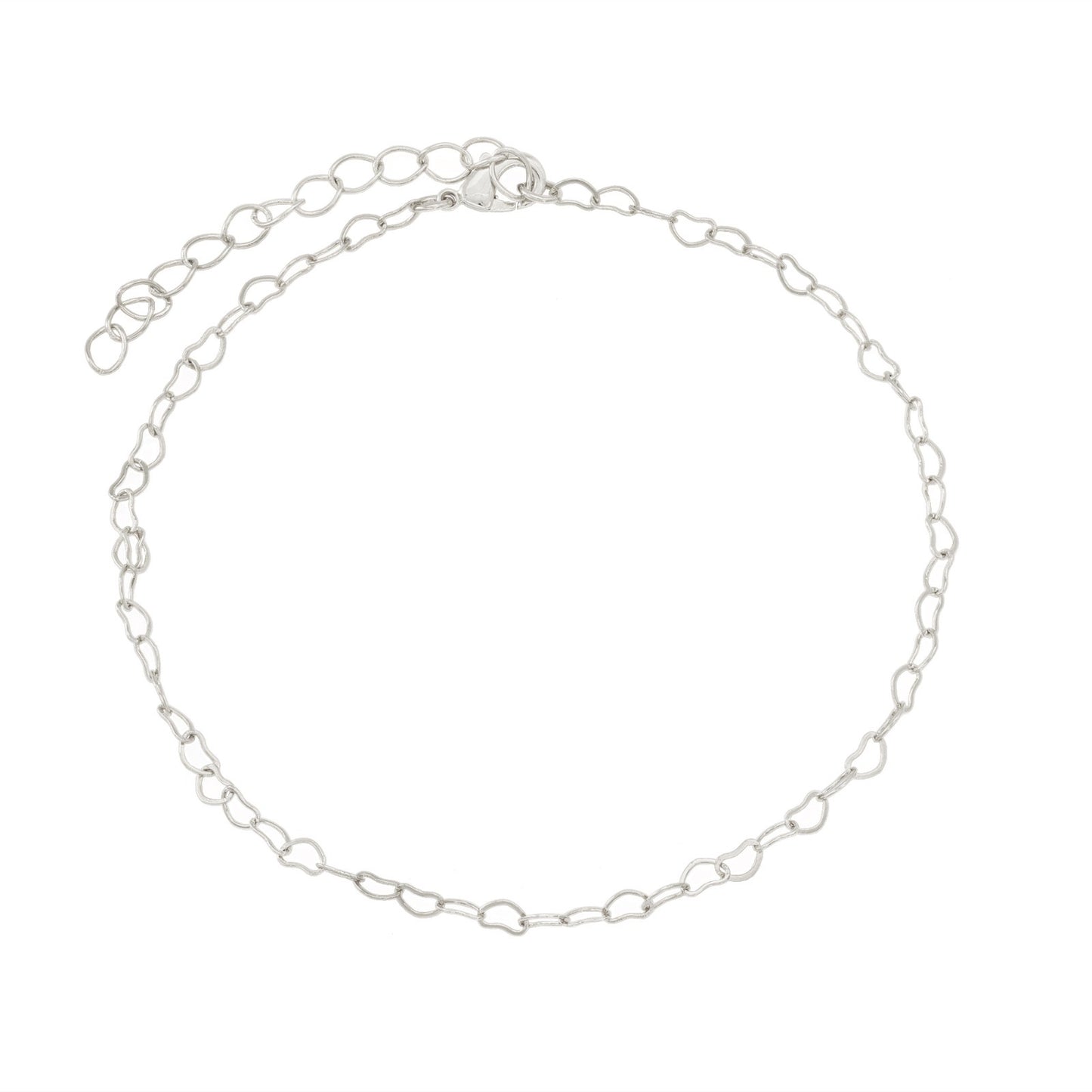 LITTLE HEARTS ANKLET | White Heart Plated - DIY7