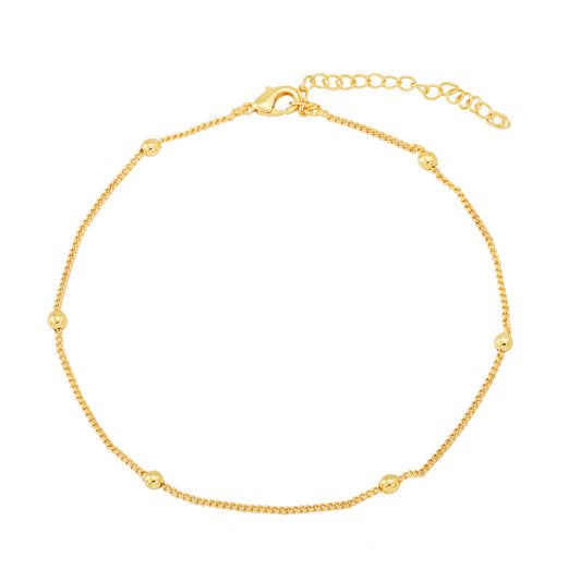 LITTLE BALLS ANKLET | 18K Gold Plated - DIY