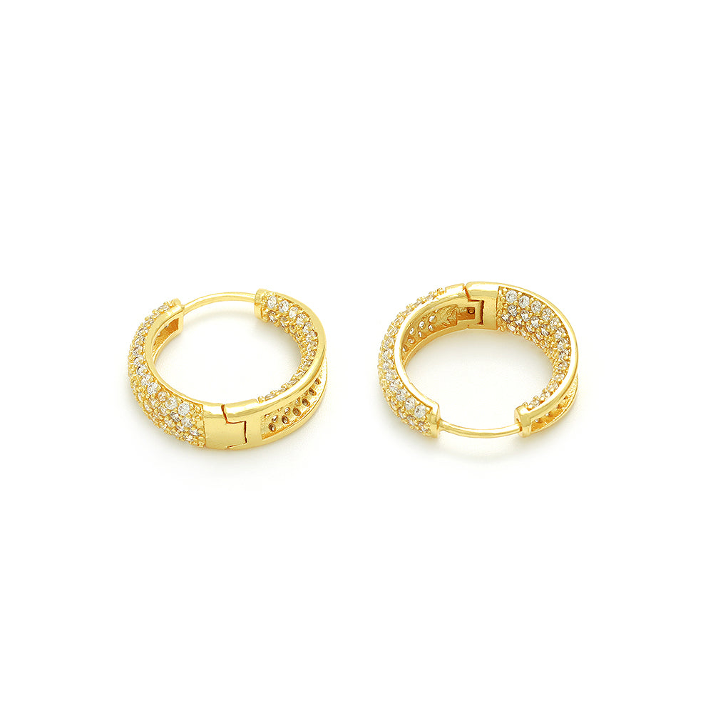 BOSS HOOPS EARRINGS | 18K Gold Plated