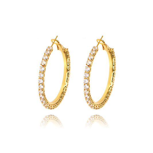 GLAM HOOPS EARRINGS | 18K Gold Plated - Promotional Jewelry