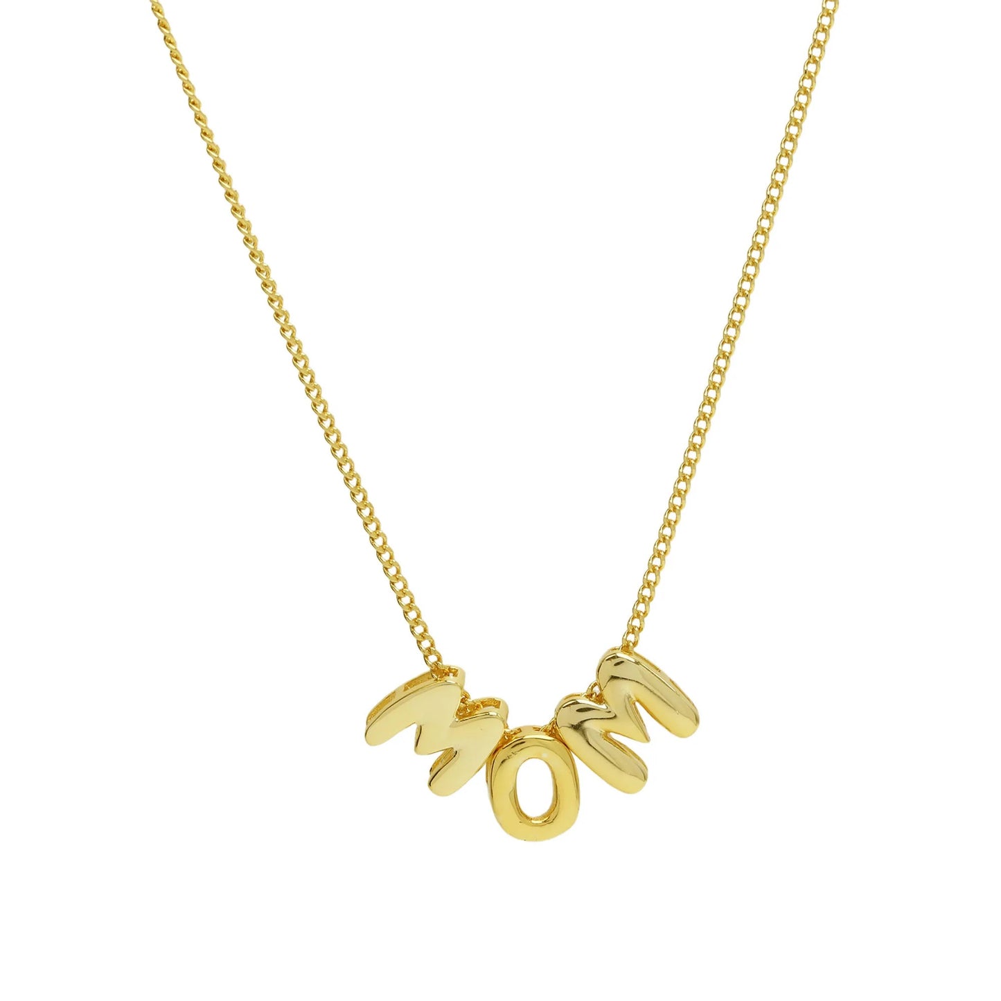 PERSONALIZED NECKLACE - PUFFY LETTERS | 18K Gold Plated