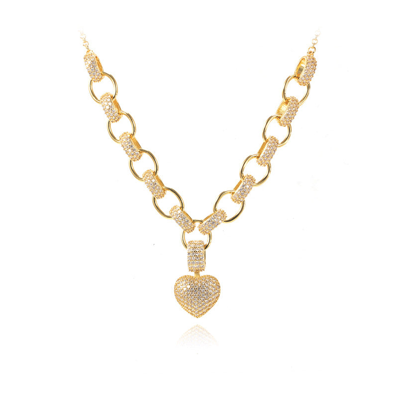 QUEEN HEART NECKLACE | 18K Gold Plated