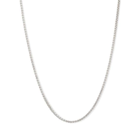 SMOOTH CHAIN - White Rhodium Plated | CODE: LK13