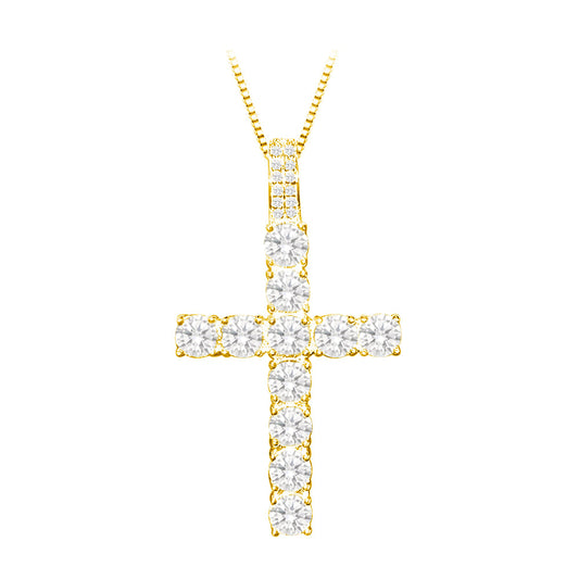 🎁 BRYAN'S GLAMOROUS CROSS NECKLACE | Double 18K Gold Plated (100% off)