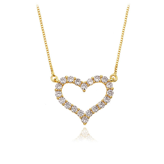 🎁 BRYAN'S LOVE OPEN HEART NECKLACE | Double 18K Gold Plated (100% off)