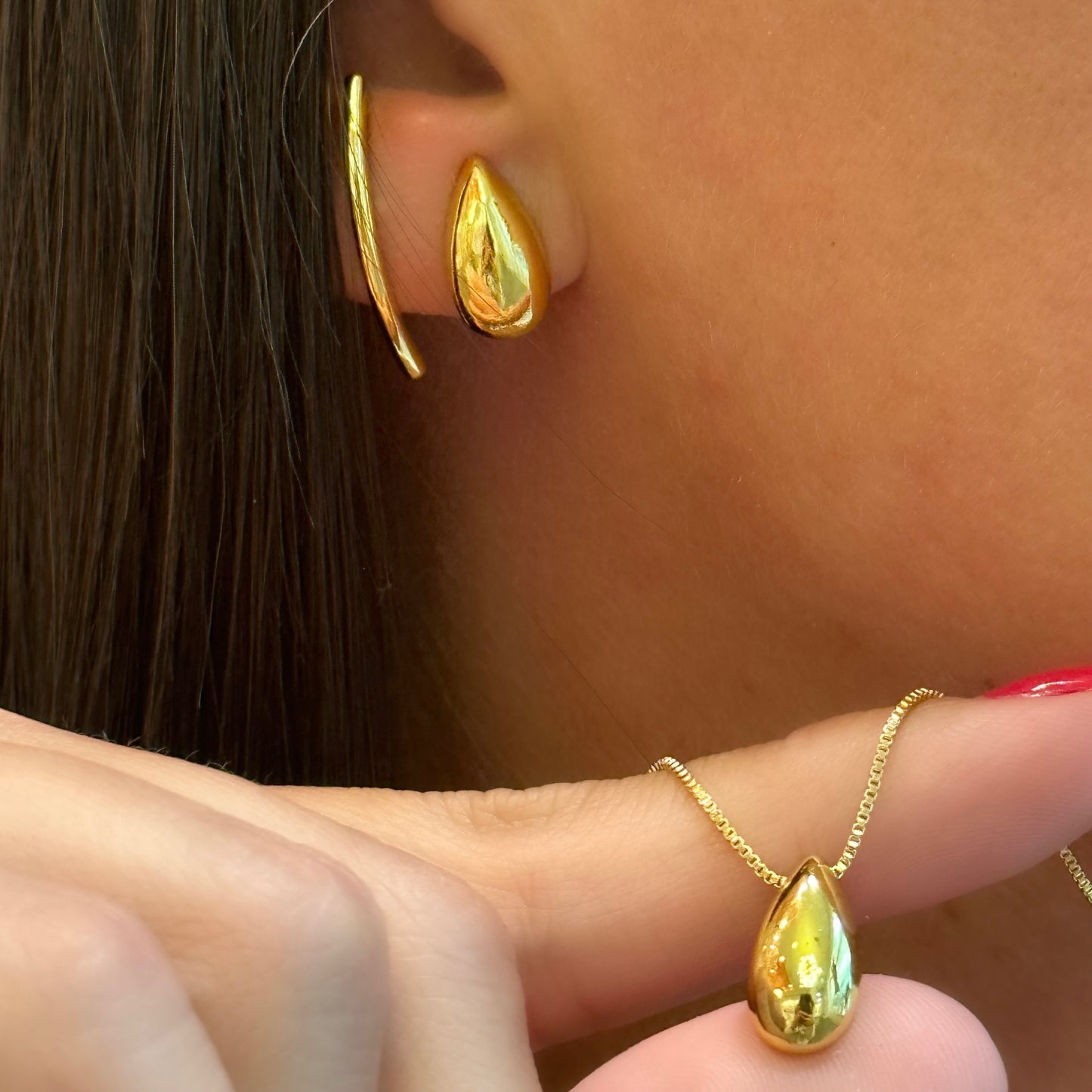 MINIMALIST DROP SET | 18K Gold Plated