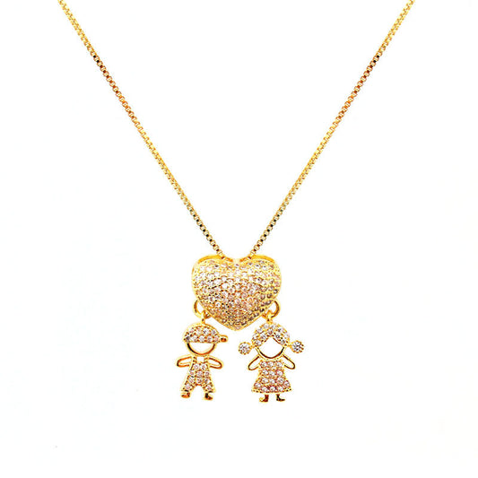 COUPLE NECKLACE | Double 18K Gold Plated