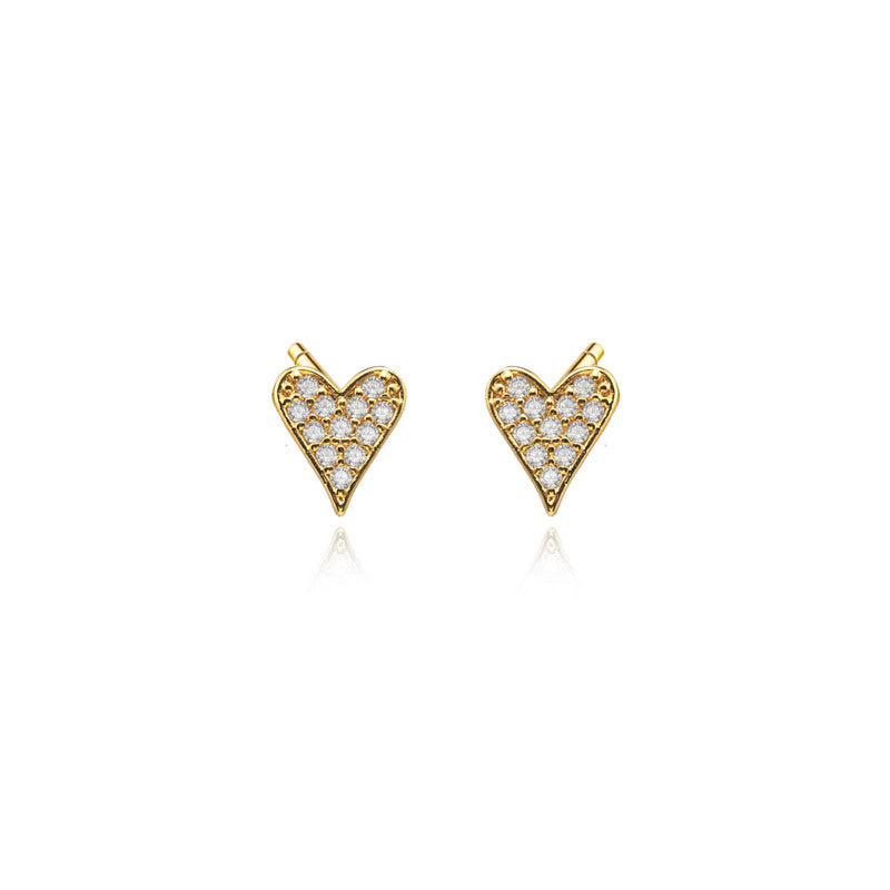 SMALL HEART EARRINGS | 18K Gold Plated