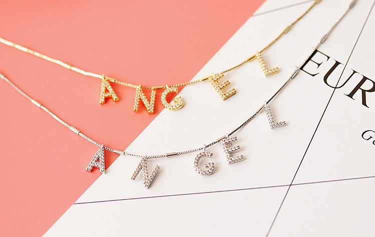 Letters DIY pendants Necklace A - Z - Unique Brazilian Jewelry (4481425014859)