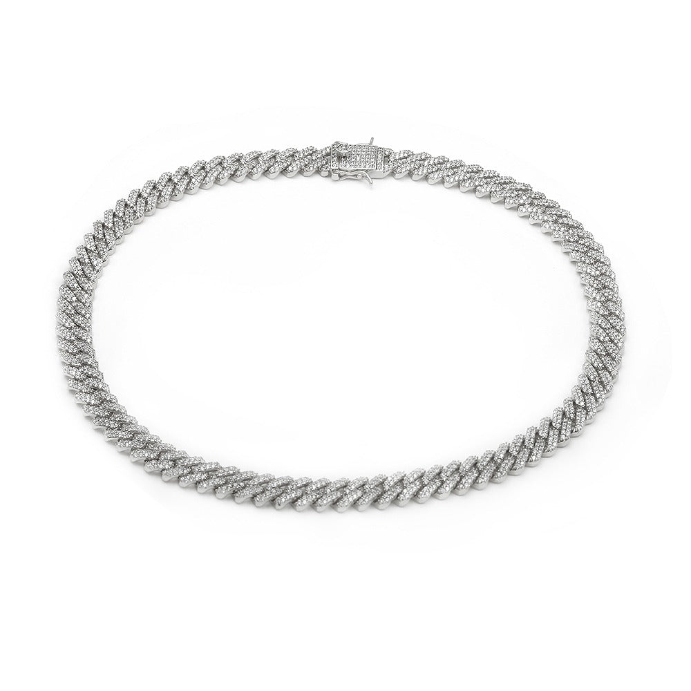 NEW CUBAN LINKS NECKLACE | White Rhodium Plated